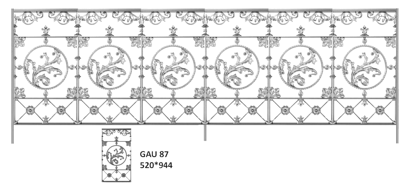Demirden işlenmiş korkuluk