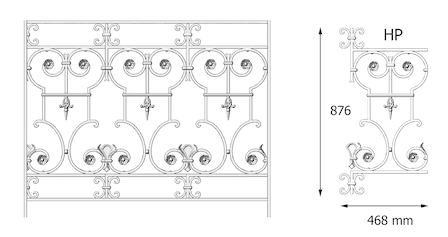 Demirden işlenmiş korkuluk
