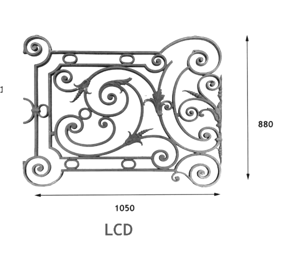Demirden işlenmiş korkuluk