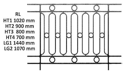 Demirden işlenmiş korkuluk