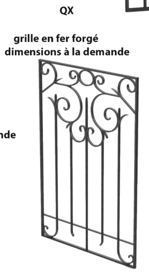 Demir döküm ızgara - Referans QX