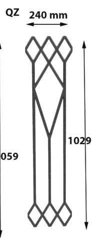 Demir döküm ızgara - Referans QZ