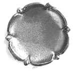 Dekoratif dökme rozet - Kase