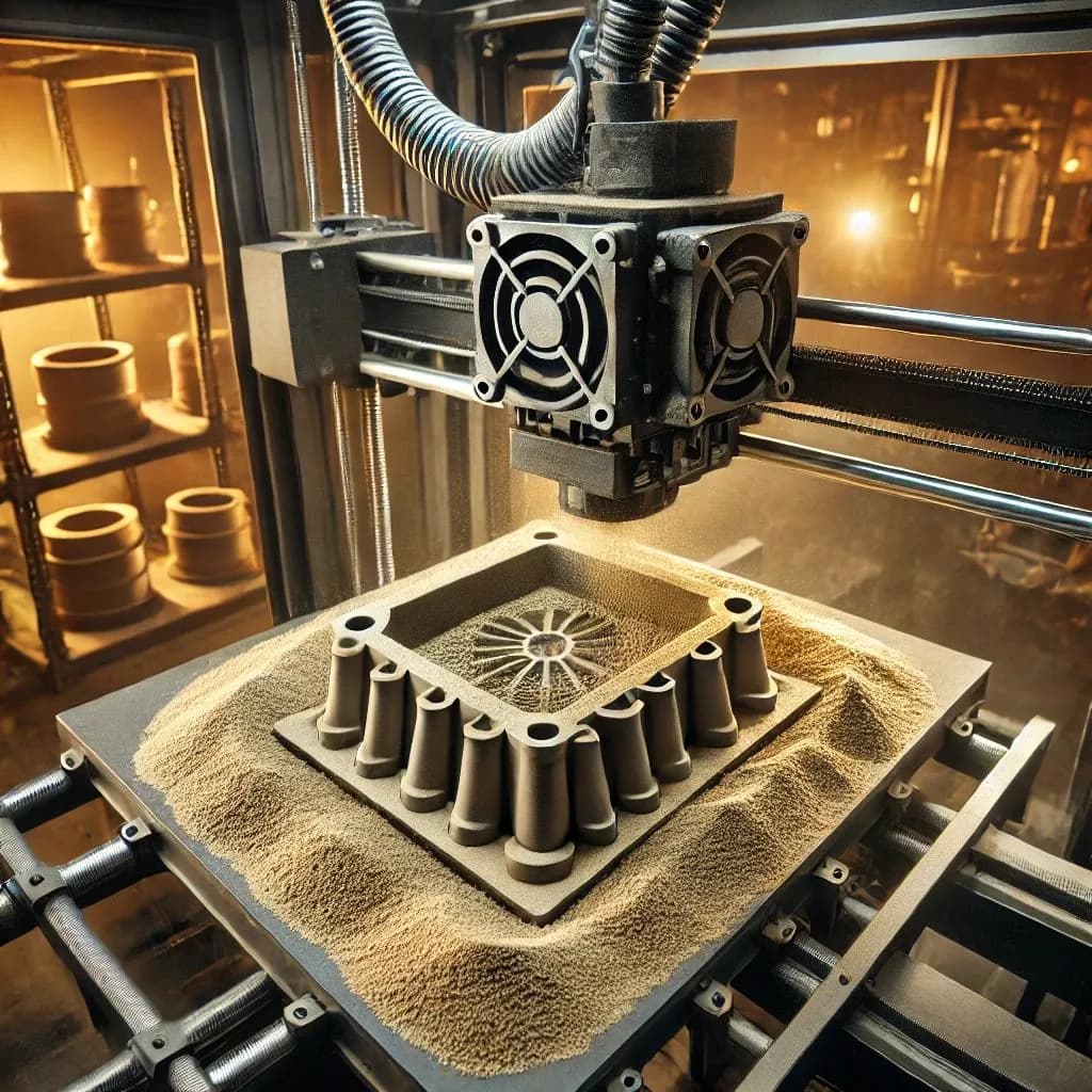 3D Döküm Kusu Döküm – kumun katmanlı üretimi ve prototipleme