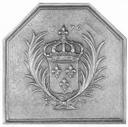 Ecu fleurdelisé ve palmiye 1676 GM