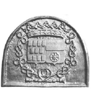 Lavardin Markisi ve Marguerite de Rostaing'in armaları