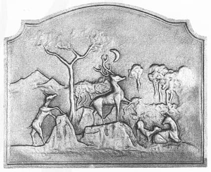 Ay ışığında geyikler ve kubbe