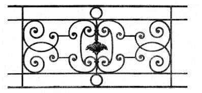 Balkon korkuluğu, dökme demir korkuluk — ref UI