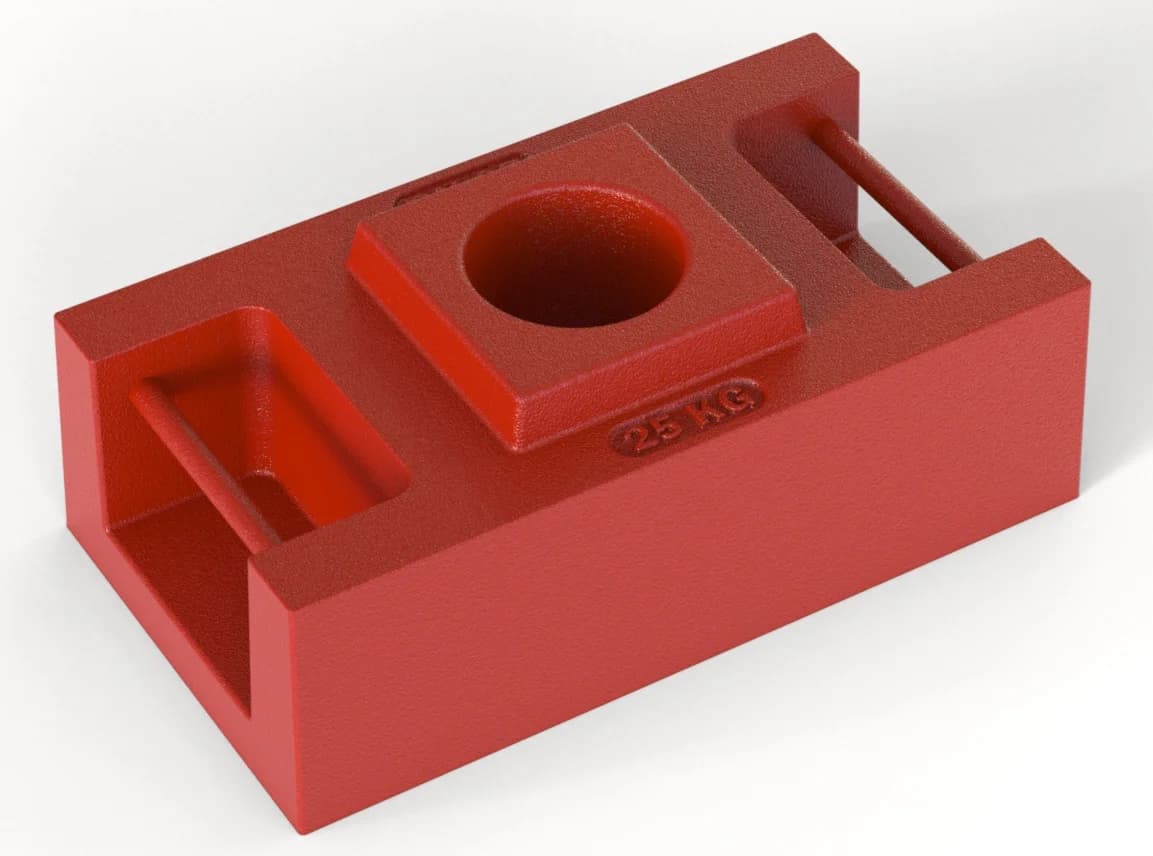 İşçi platformu denge ağırlığı 25 kg 300x170x115mm