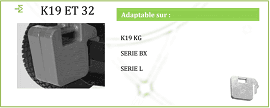 Kubota traktör kütleleri 32 kg - K32