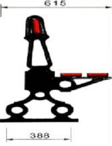 Basit Paris şehir bankı ayağı